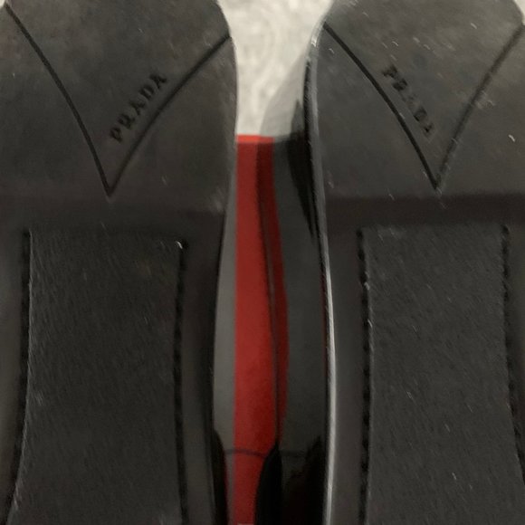 Prada Black Patent Platform Sandals-37.5/7.5-8 - Picture 10 of 12